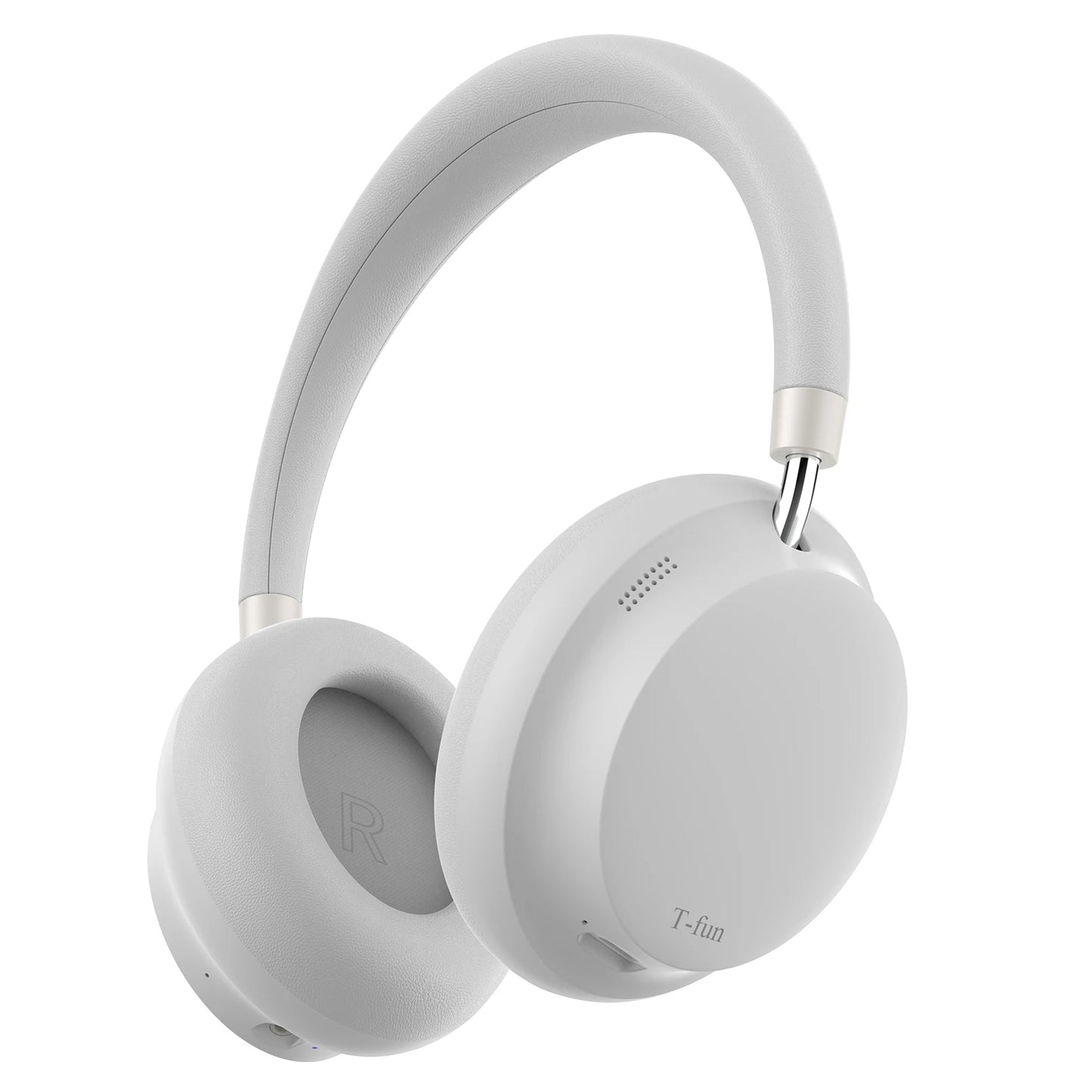 APP T-fun NC45 Bluetooth Active Noise Cancelling Headphones, Comfortable Wireless Over Ear with Mic, Hi-Res Audio,