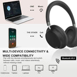 APP T-fun NC45 Bluetooth Active Noise Cancelling Headphones, Comfortable Wireless Over Ear with Mic, Hi-Res Audio,