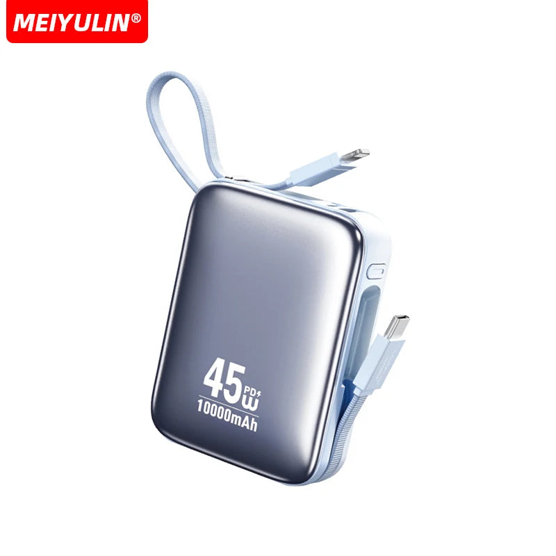 For Laptop 20000mAh 45W Power Bank 10000mAh USB C Cable Fast Mobile External Battery For iPhone Samsung Xiaomi