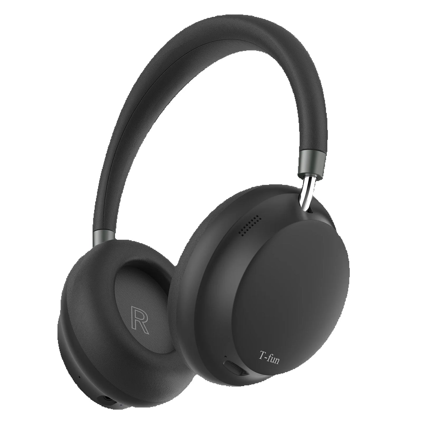 APP T-fun NC45 Bluetooth Active Noise Cancelling Headphones, Comfortable Wireless Over Ear with Mic, Hi-Res Audio,