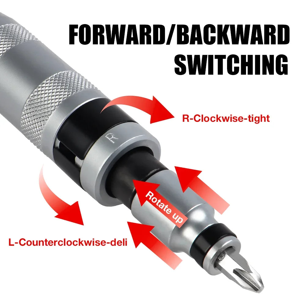 7/12 Pcs CR-V Manual Impact Screwdriver Set – Portable Reversible Hand Repair Tools for Home