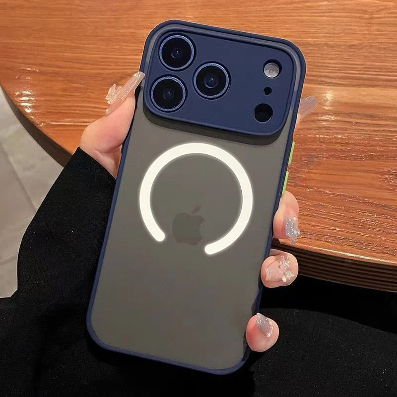 For Magsafe Wireless Charge Case For iPhone 17 Air 15 14 13 12 11 16 Pro Max Mini 16 Plus Magnetic Shockproof Armor Phone