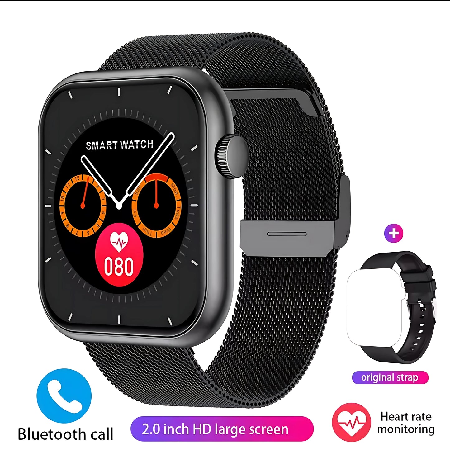 2025 New Watch  Smart 10 NFC Bluetooth Call Women Men Heart Rate Voice Assistant 100+Sports Ladies For Xioami