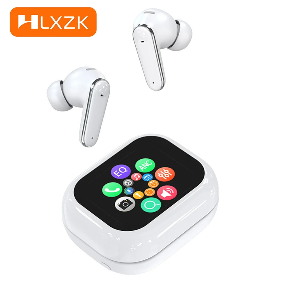 Real Time Translation Headphones Full Color Smart Screen ANC ENC Cancelling HIFI Sound Waterproof for Android IOS