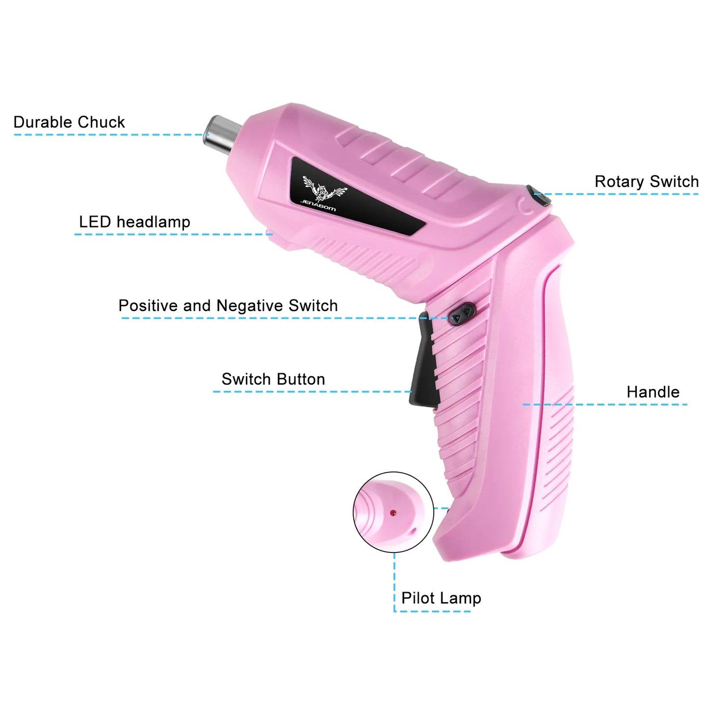 3.6V cordless drill rechargeable electric screwdriver, 3.5N · m maximum torque   front LED light