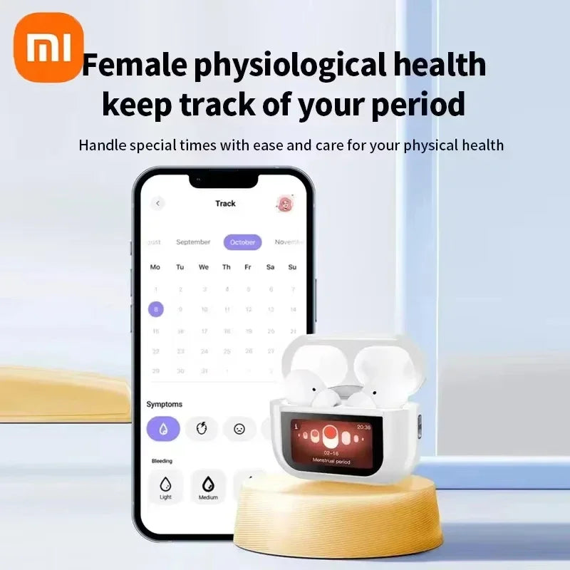 Xiaomi A8 Pro ANC Wireless Earphones LED Screen Noise Reduction Bluetooth 5.4 Android IOS Gaming Sports Earphones