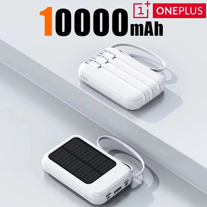 ONEPLUS 50000mAh Solar Power Bank 4 in 1 Large Capacity Fast Charging External Battery Outdoor Survival Emergency Equipment 2026