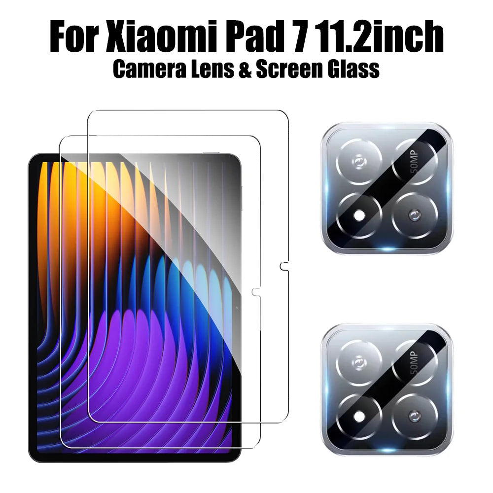 2pcs For Xiaomi Pad 7 Pro 11.2 6 6s Pro 12.4 Screen Protector Tempered Glass For Mi Pad 7 Pro 6 6s Protective Film Accessories