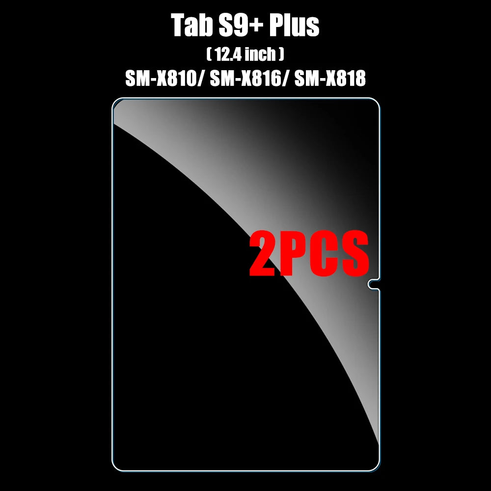 2pack Screen Protector Tempered Glass For Samsung Galaxy Tab S9 Fe 10.9 12.4 Ultra A9 Plus 9H Protective Film