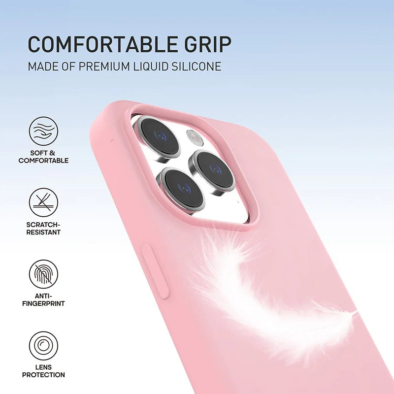 For Apple iPhone 16 15 14 13 Pro Max Plus For Magsafe Luxury Magnetic Liquid Silicone Case Shockproof Wireless Charge Soft