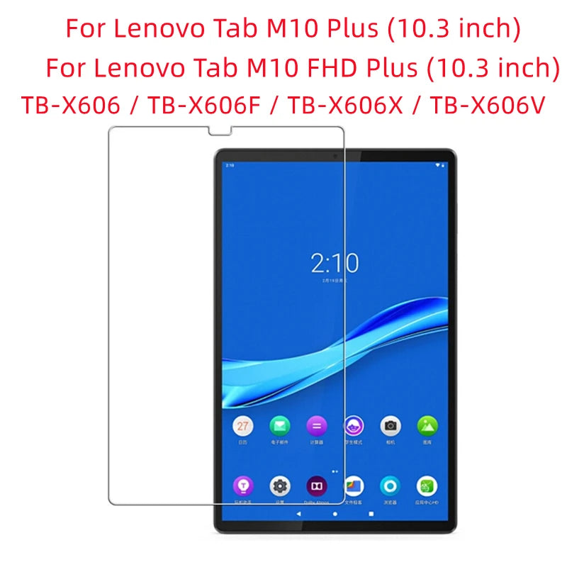 Tempered Glass Screen Protector For Lenovo Tab M10 HD 2nd Gen TB-X306 X505F X605F X605FC X605LC / M10 Plus X606F Tablet HD Film
