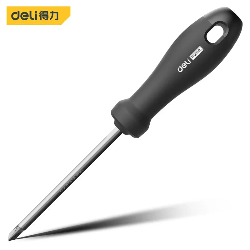 Deli Dual-purpose Screwdriver 1 Pcs Magnetic Slotted Phillips Convertible Batch Head Screw Driver Household Repair Hand Tool
