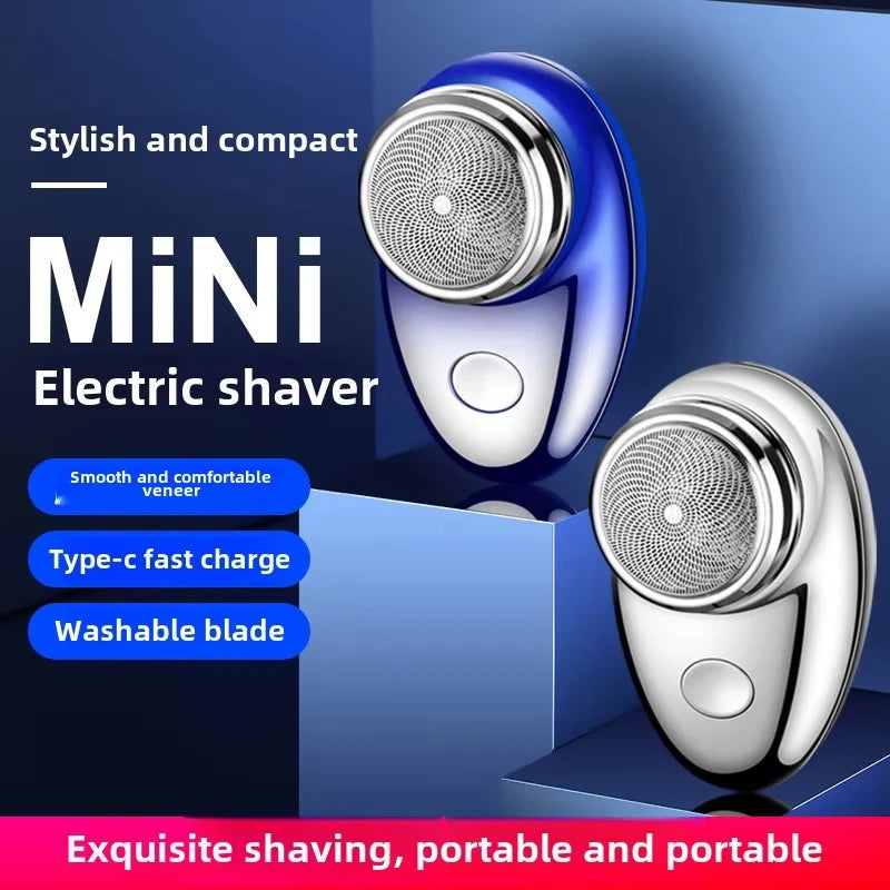 061 Men’s USB Mini Electric Shaver – Wet & Dry Rechargeable Travel Razor