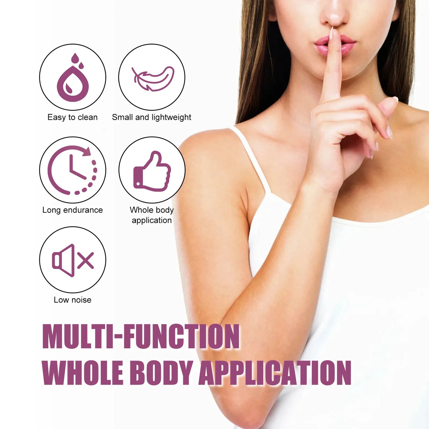 Portable Lipstick Electric Hair Remover for Women – Painless Facial Shaver