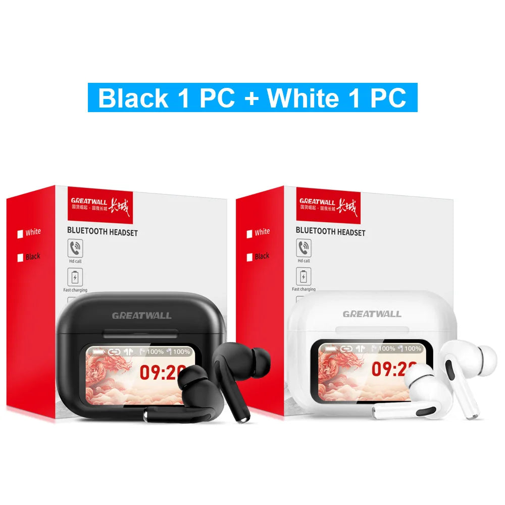 Original GREATWALL TWS Wireless Bluetooth Earphones HiFi HD Call Earbuds Music Headsets Touch Control With Built-In Microphone