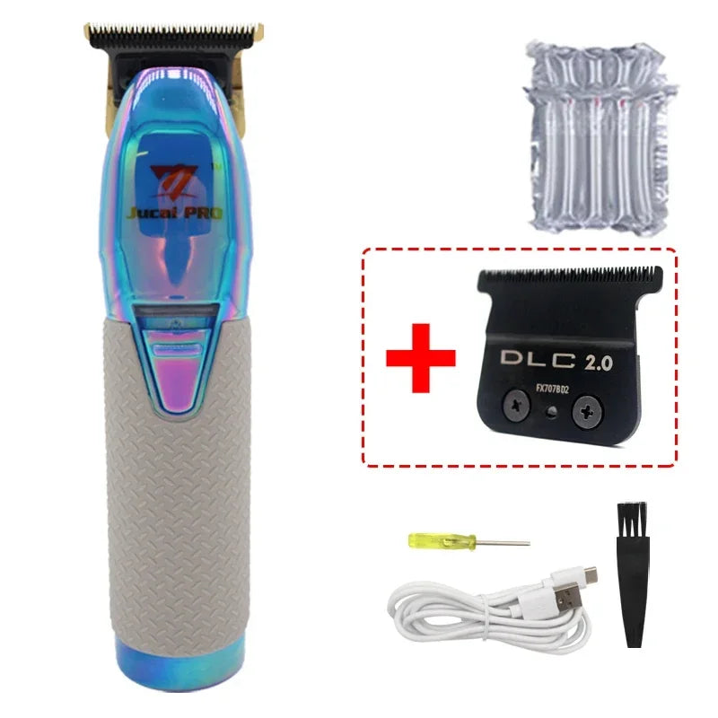 JUCAI Pro Wireless Hair Clipper – 0 Tooth Pitch, 7200RPM, Ultra-Thin Design