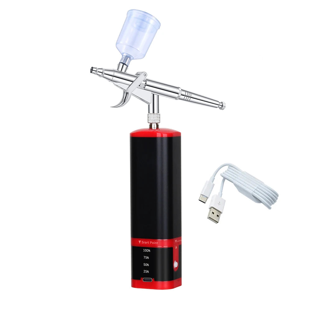 TM100-116W Mini Airbrush Kit with Compressor – for Cake, Tattoo & Crafts