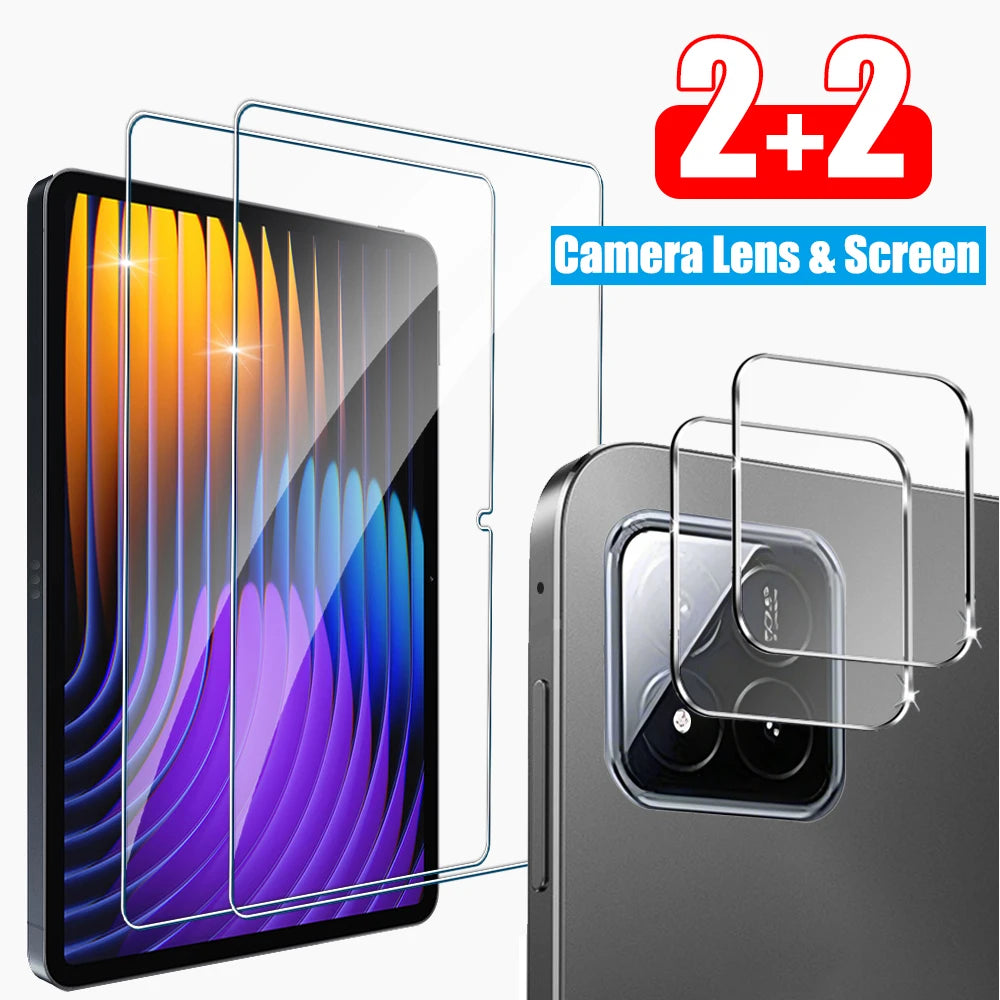 2pcs For Xiaomi Pad 7 Pro 11.2 6 6s Pro 12.4 Screen Protector Tempered Glass For Mi Pad 7 Pro 6 6s Protective Film Accessories