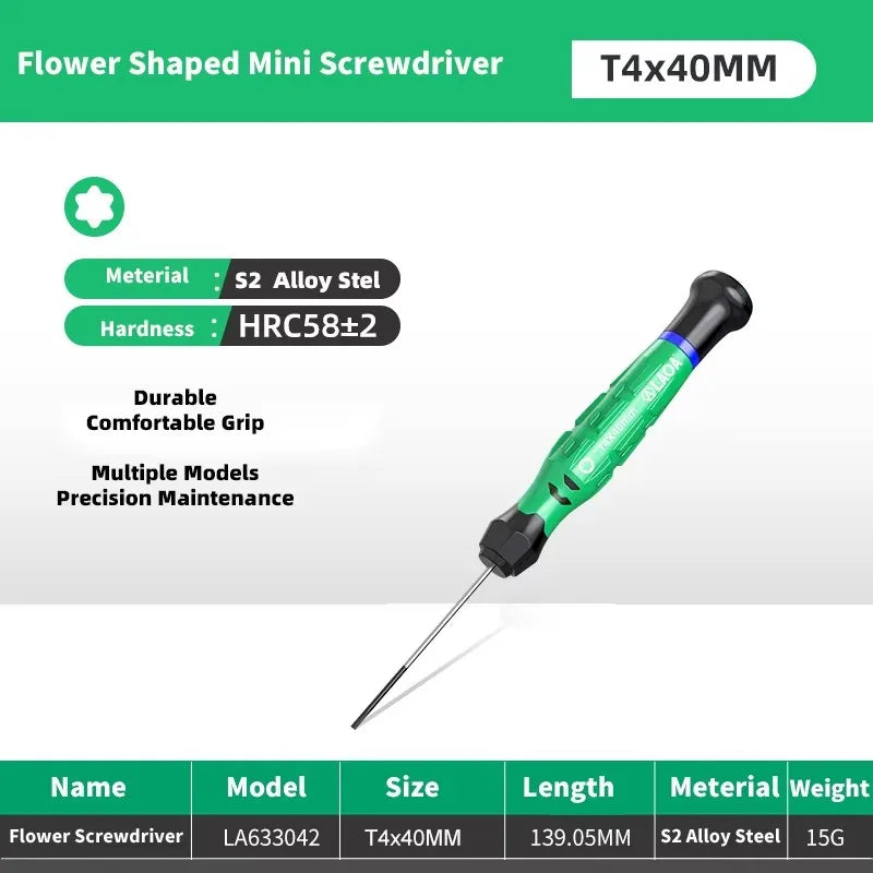 LAOA 1pcs precision screwdriver SL1.0-4.0  phillips mini  phillips plum blossom T5-T20