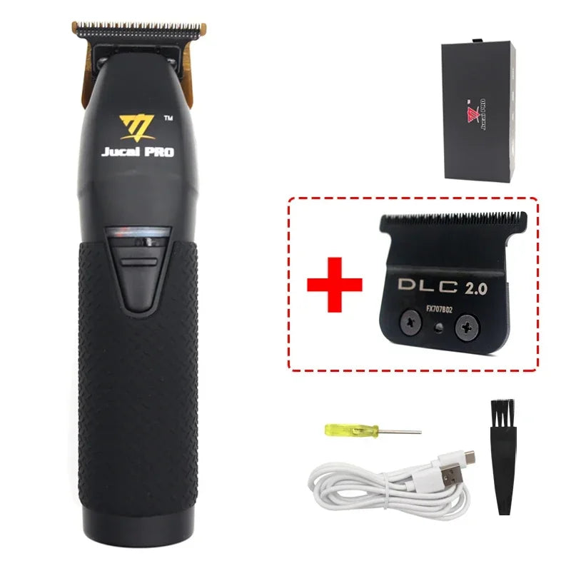 JUCAI Pro Wireless Hair Clipper – 0 Tooth Pitch, 7200RPM, Ultra-Thin Design