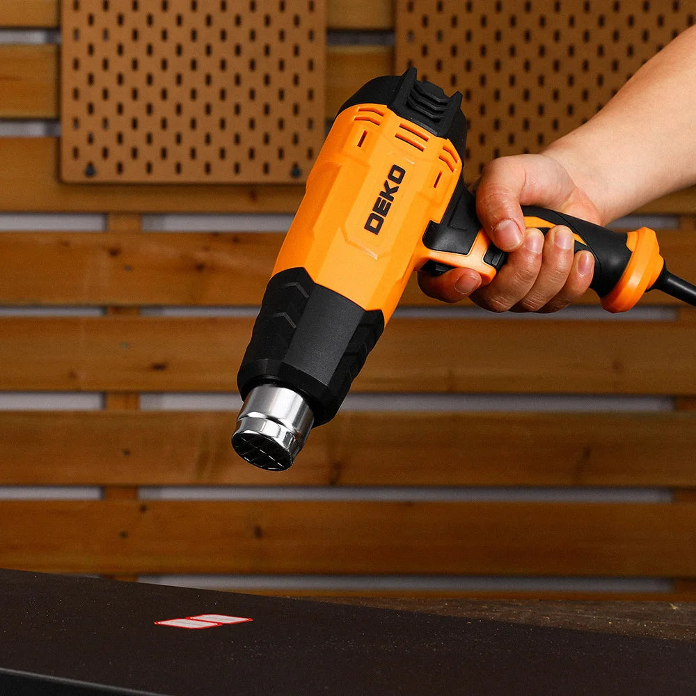 DEKO DKHG06 2000W Heat Gun with 2-Temp Settings & 3 Nozzles