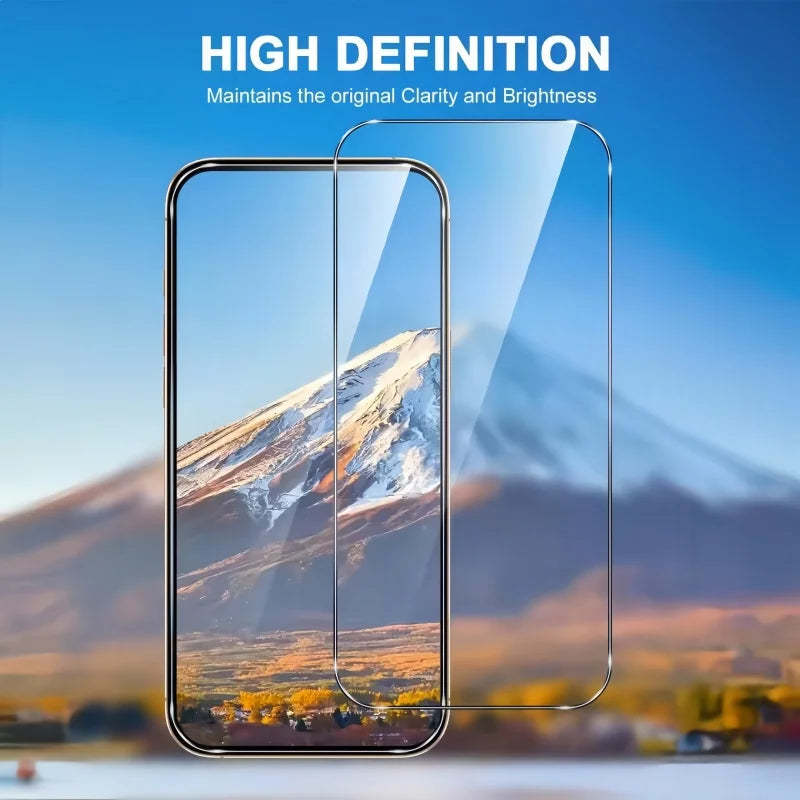 3/4PCS Tempered Glass For iPhone 17 16 Pro Max 17 Air Plus Full Glue Screen Protector Anti-scratch Glass HD Clear Cover