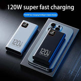 100000mAh High Capacity Power Bank 140W Super Fast Charging Portable  For iPhone Samsung Huawei Xiaomi