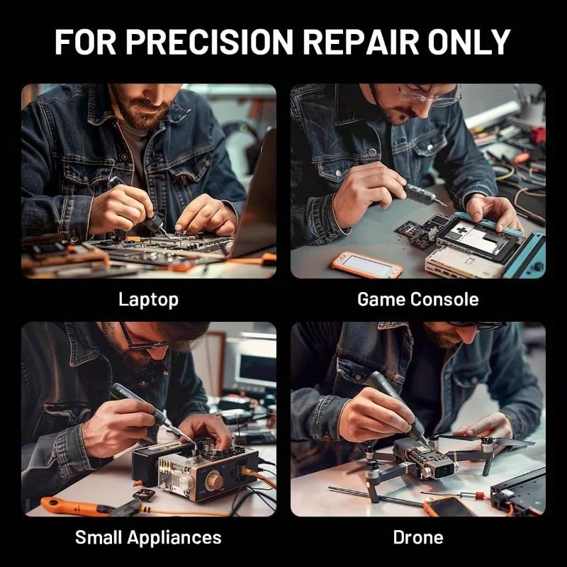 JAKEMY 180In1  Precision Cordless Electric Screwdriver Set,Magnetic Bits Multifunction Repair Kit For Laptop/Phone/Glasses