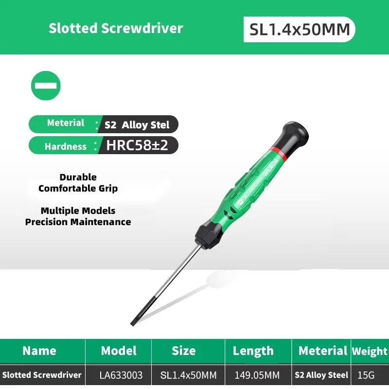 LAOA 1pcs precision screwdriver SL1.0-4.0  phillips mini  phillips plum blossom T5-T20