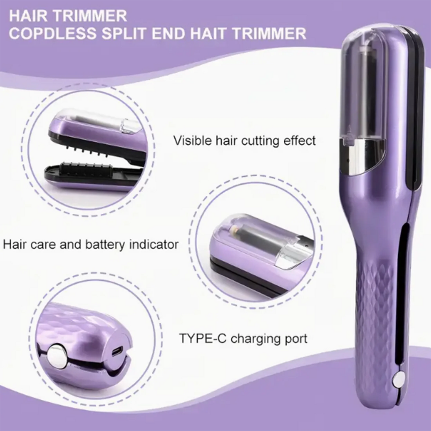 Multifunctional Hair Clipper Set – Automatic, No-Trace Hair Trimmer