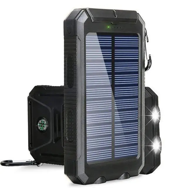Solar Power Bank 80000mAh Portable External Battery Charger Strong Light LDE Light for All Smartphones