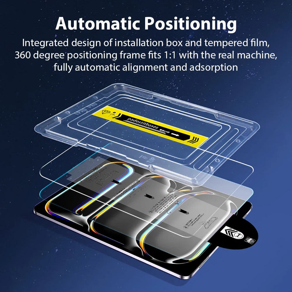 Screen Protector Tempered Glass For Ipad Pro 13 11 M4 12.9 A16 10 9 10th 9th Generation Air 5 4 3 M3 M2 Mini A17 7 6 Accessories