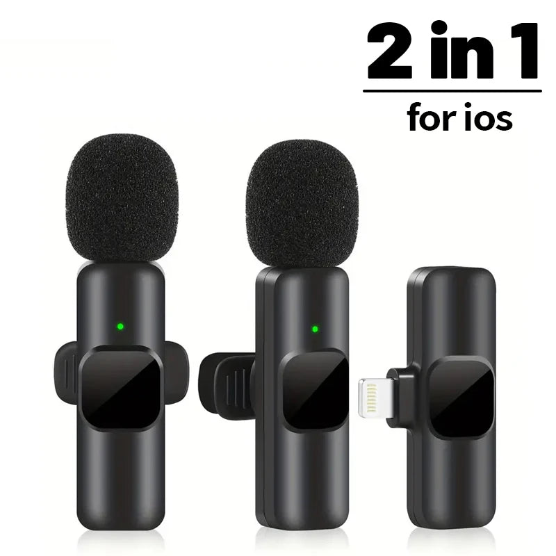 Wireless Lavalier Microphone – Mini Mic for iPhone, Android & Laptop, Live Streaming, Gaming & Recording