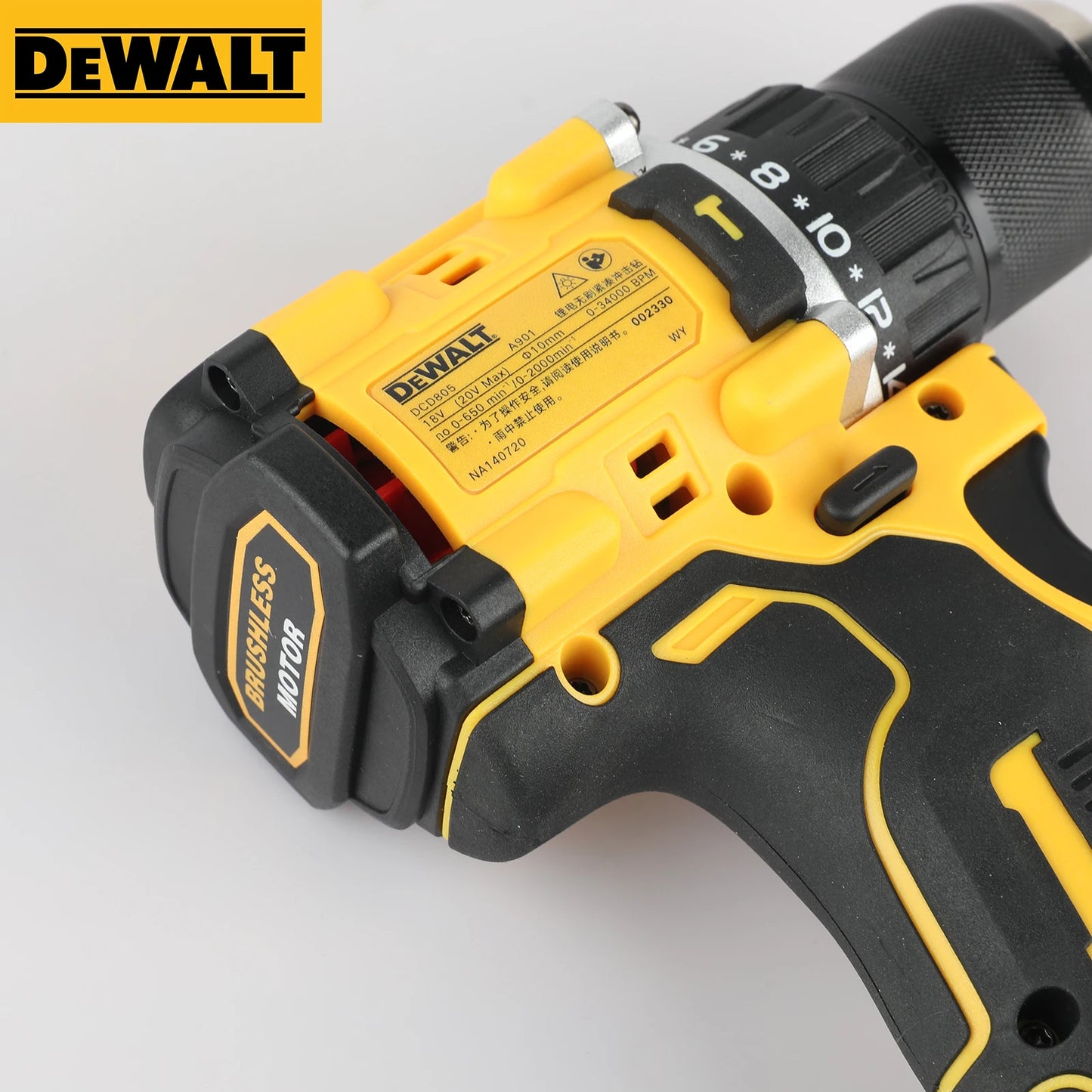DEWALT DCD805 20V Brushless Cordless Impact Drill & Screwdriver