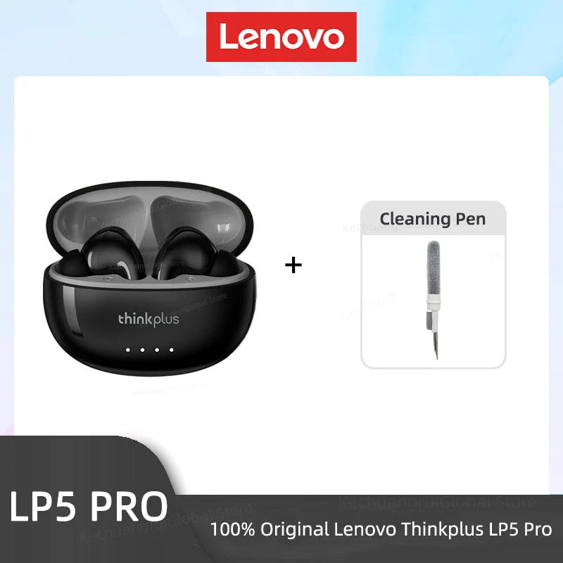 Lenovo LP5 PRO Wireless Bluetooth 5.4 Earphones TWS HiFi Sound Gaming LP5Pro Sport Long Standby with Mic 2025