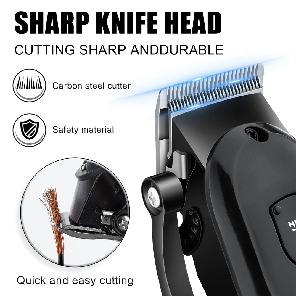 HIENA Professional Hair Clipper – Electric Trimmer & Shaver for Men