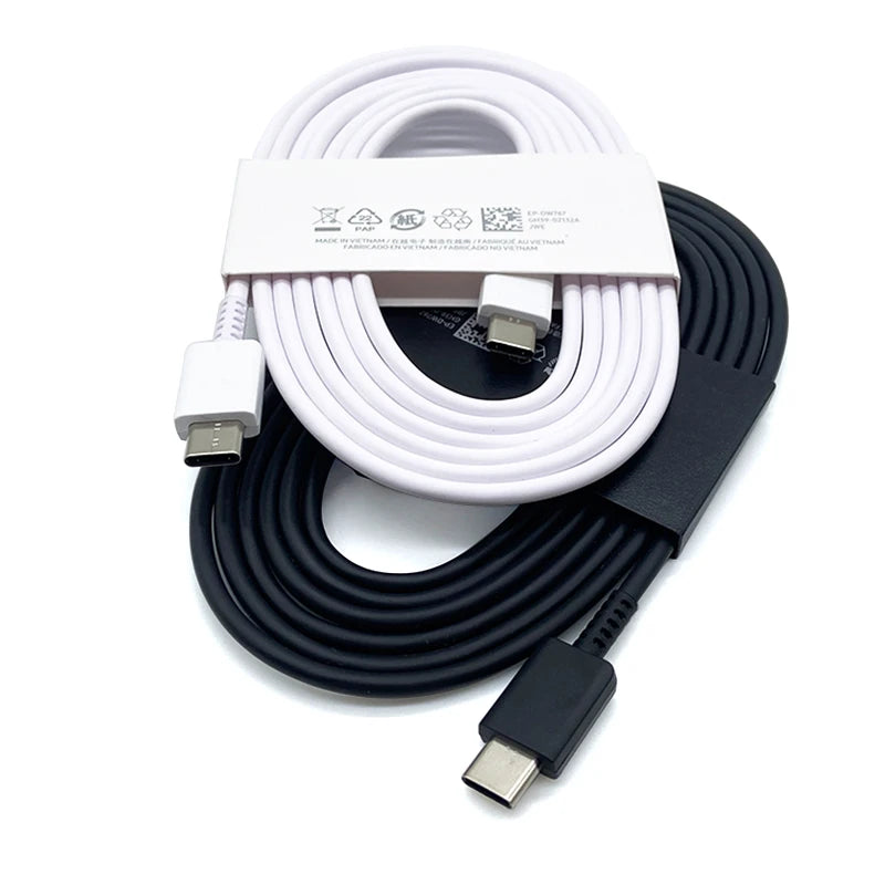 Samsung S23 USB Type C Super Fast Charger PD 25W Charge EU Power 1.8m Cable For Galaxy Note10 S22 S20 S24 Plus S21FE A54
