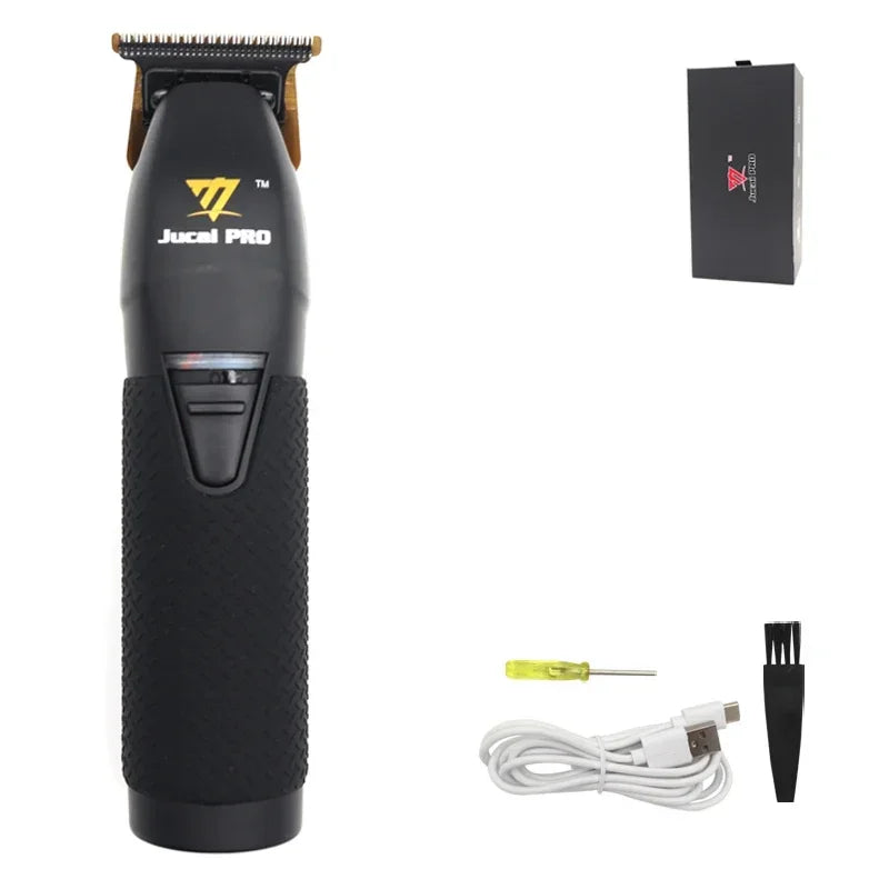 JUCAI Pro Wireless Hair Clipper – 0 Tooth Pitch, 7200RPM, Ultra-Thin Design