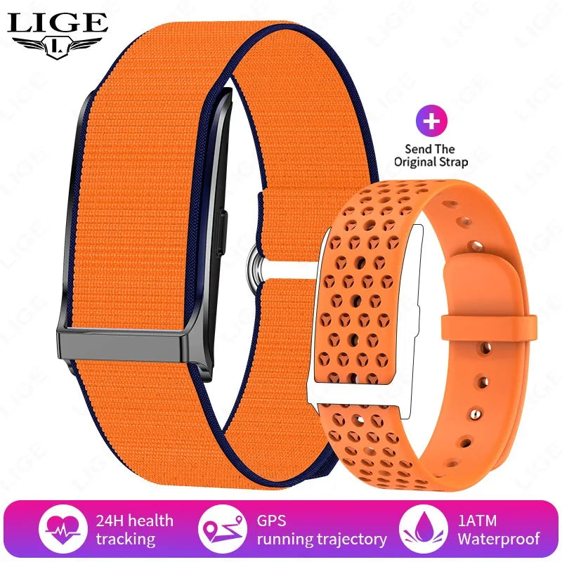 LIGE No Screen Smart Bracelet Heart Rate Blood Pressure Sleep Monitor Pedometer Sports Fitness Tracker Men Women Smartwatch 2025