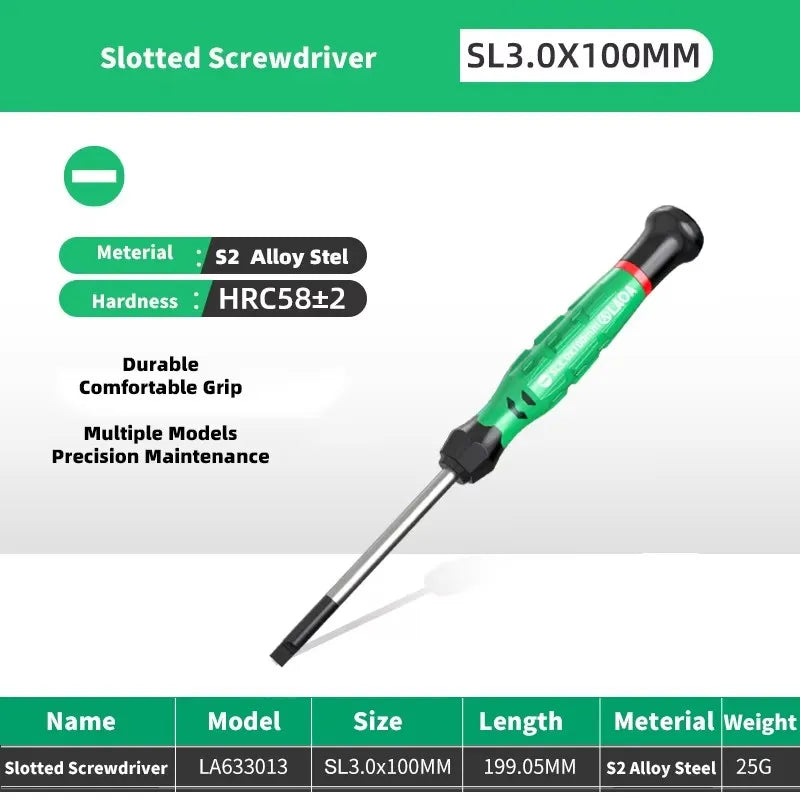 LAOA 1pcs precision screwdriver SL1.0-4.0  phillips mini  phillips plum blossom T5-T20