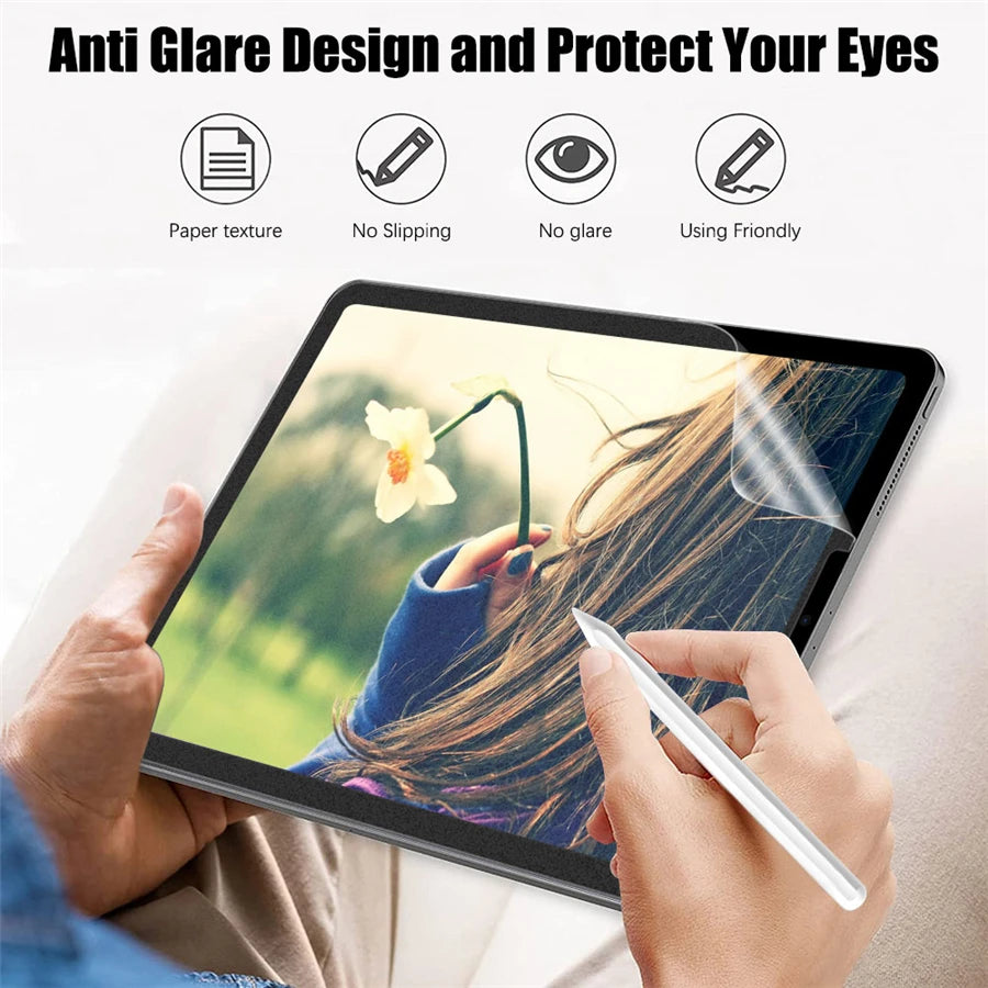 3Pcs Paper Feel Like Screen Protector For ipad Air 11 Pro 13 2024 10th 9th Generation 8 7 6 Air 5 4 Pro 11 12.9 10.5 No Glass