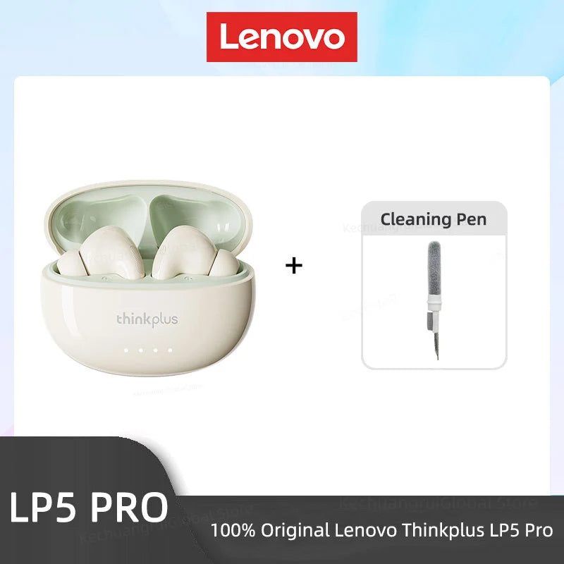 Lenovo LP5 PRO Wireless Bluetooth 5.4 Earphones TWS HiFi Sound Gaming LP5Pro Sport Long Standby with Mic 2025