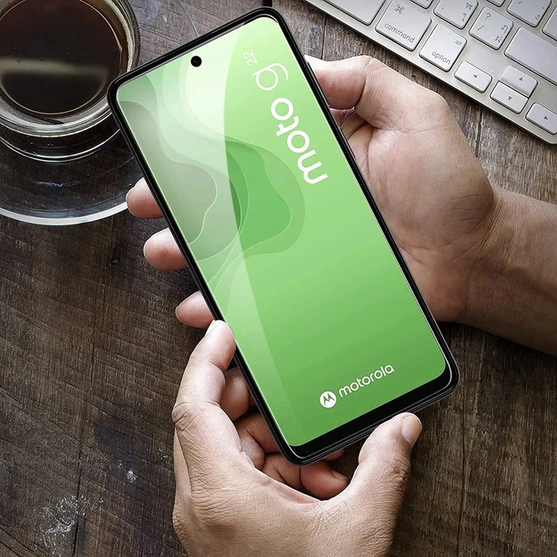 Full Glue HD 2.5D Tempered Glass For Motorola Moto G04 G04S E14 G14 G24 Power Screen Protector For G34 G54 G64 G64Y G84 G75 5G