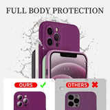 Official Phone Case For IPhone 17 Air 16 15 14 13 11 12 17 Pro Max Plus Silicone Solid Color Fall and Collision Protection