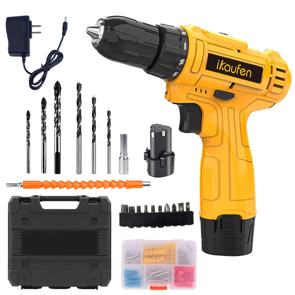 Cordless Brushless Lithium Drill – Dual Speed Impact Power Tool