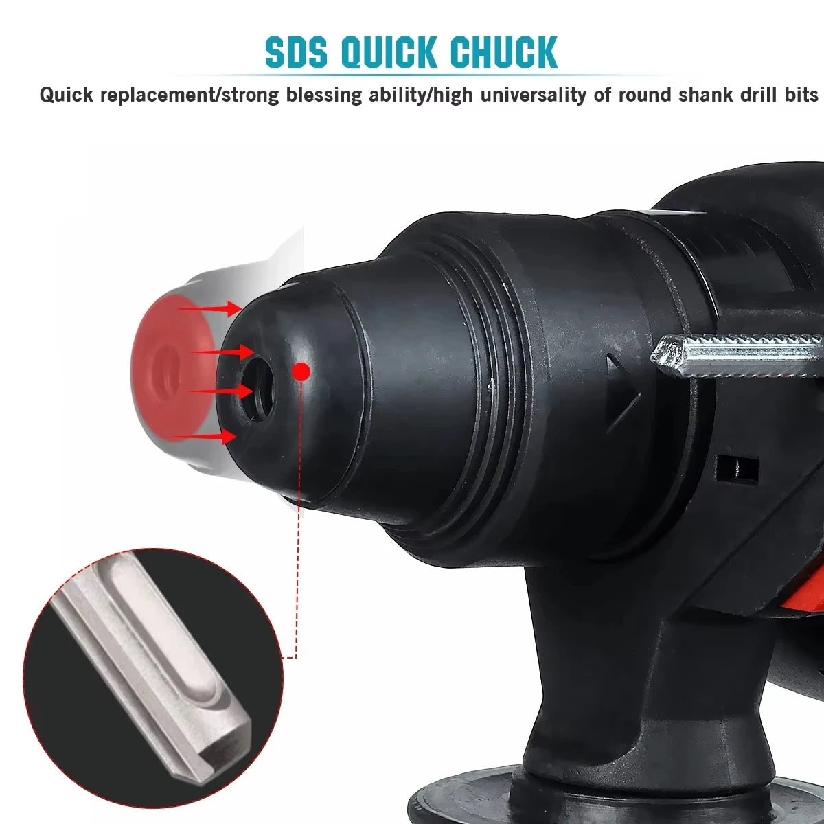 Electric Goddess Brushless Hammer – Forward & Reverse Concrete Multi-Function Tool