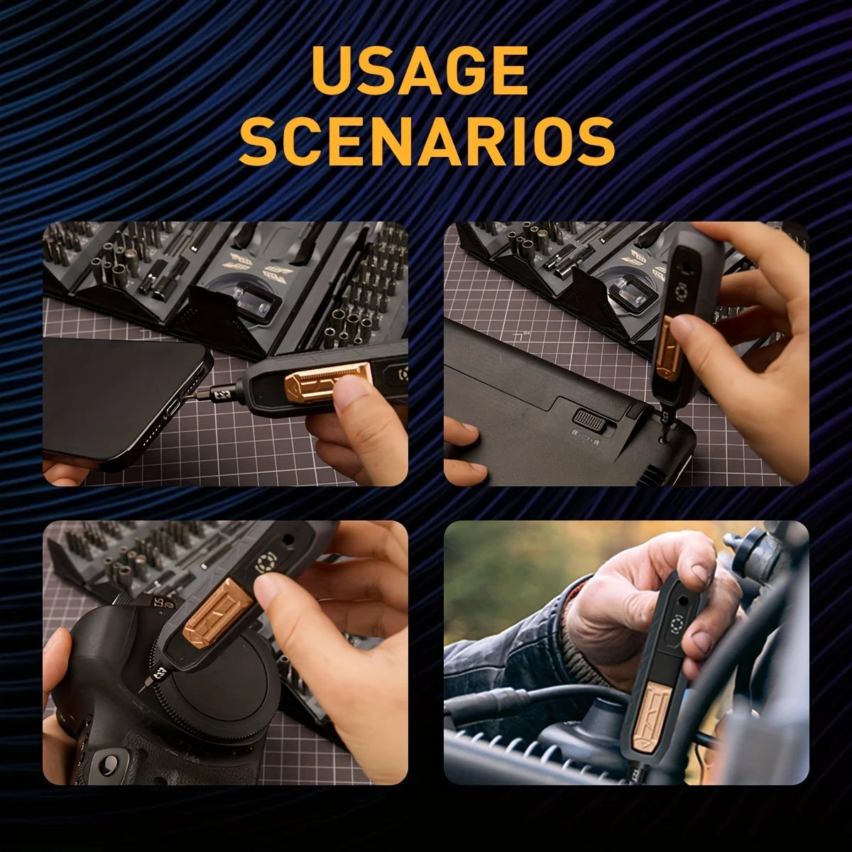 JAKEMY 180In1  Precision Cordless Electric Screwdriver Set,Magnetic Bits Multifunction Repair Kit For Laptop/Phone/Glasses