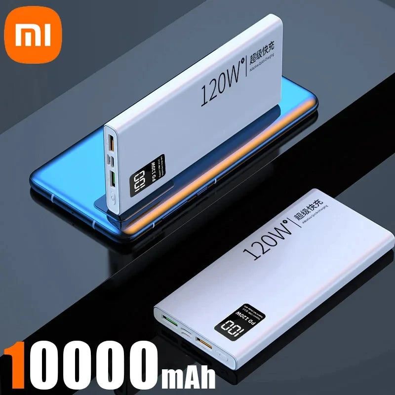 Xiaomi 120W Power Bank 50000mAh High Capacity Fast Charging Portable Battery Charger For iPhone Samsung Huawei Universal