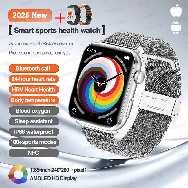 2025 Series 10 Thinstant classic Smart Watch Men Bluetooth Call AMOLED Screen NFC IP68 GPS Sport Health Tracker Women