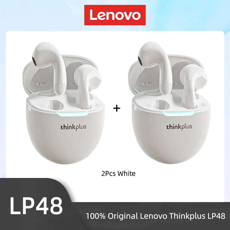 Original Lenovo LP48 TWS Wireless Bluetooth 5.4 Earphone Gaming HIFI Music  Noice Cancelling Dual Mode